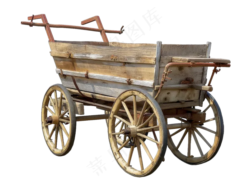 老旧木推车