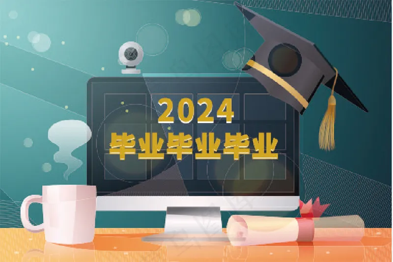 毕业背景 展板 画面cdr矢量模版下载