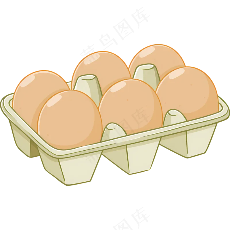 免扣卡通盒装鸡蛋