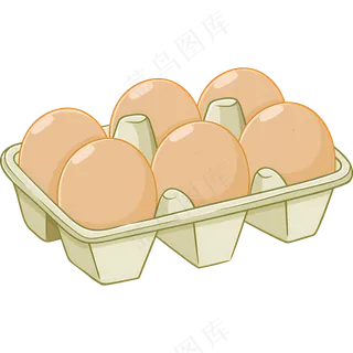 免扣卡通盒装鸡蛋
