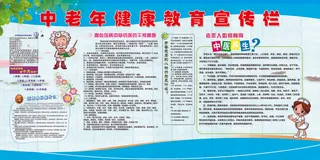 中老年健康教育宣传栏