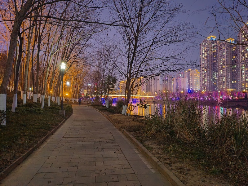 夜景简约风