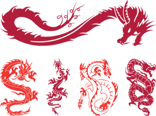 中国风金色龙元素古风水墨龙png免抠透明素材装饰图片PS素材