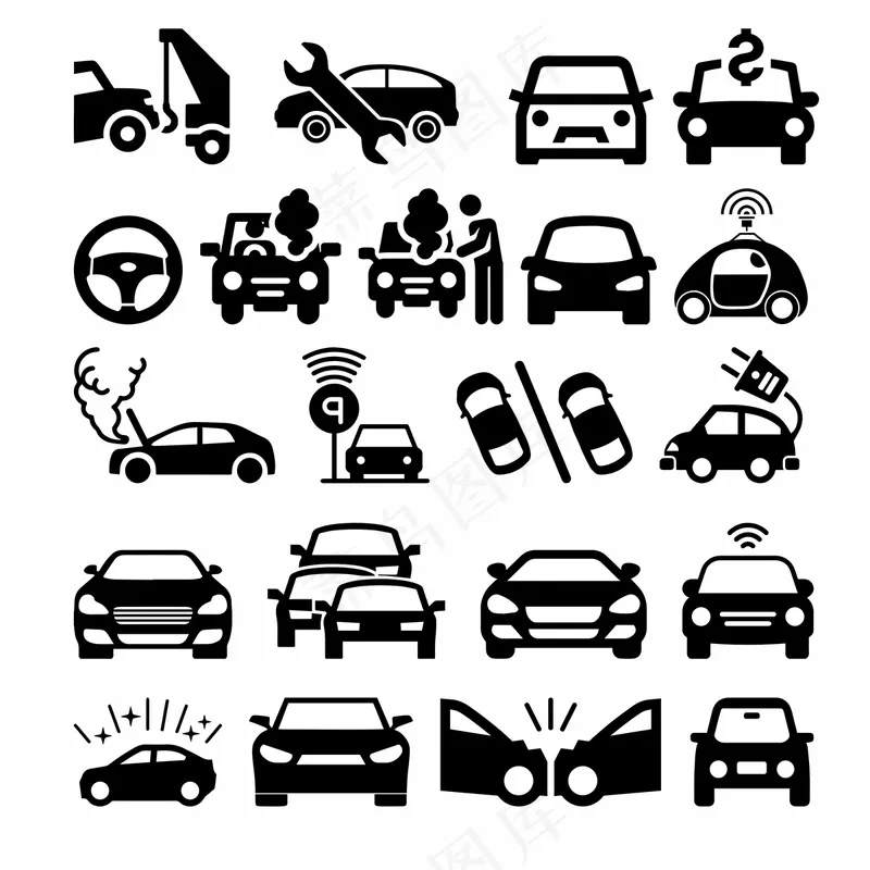 矢量骑车图标cdr矢量模版下载