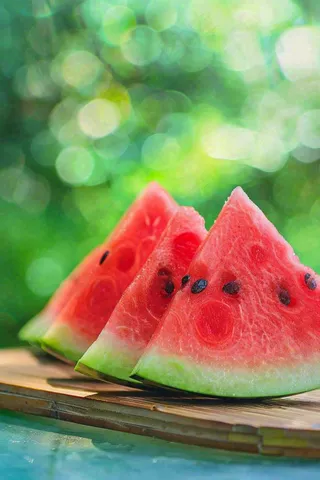 夏日避暑西瓜大树下阴凉立夏大暑小暑夏至摄影图