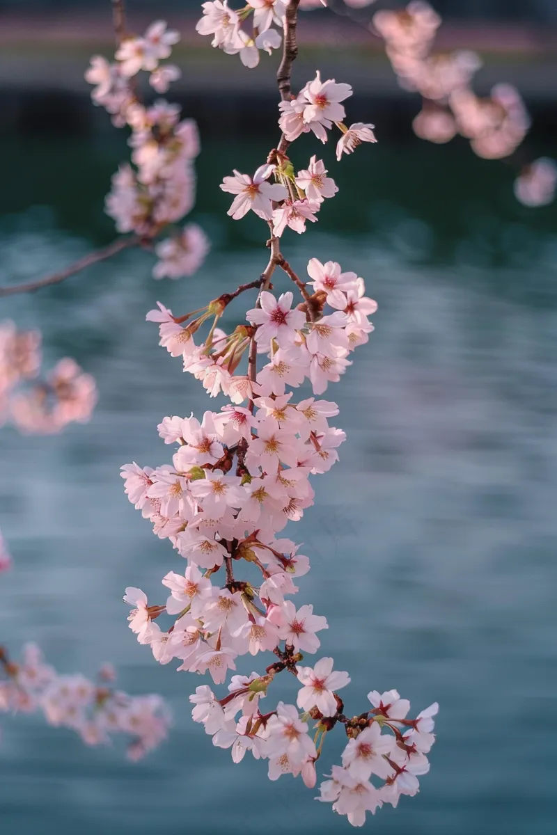 春日樱花花朵摄影图(2688x4032)