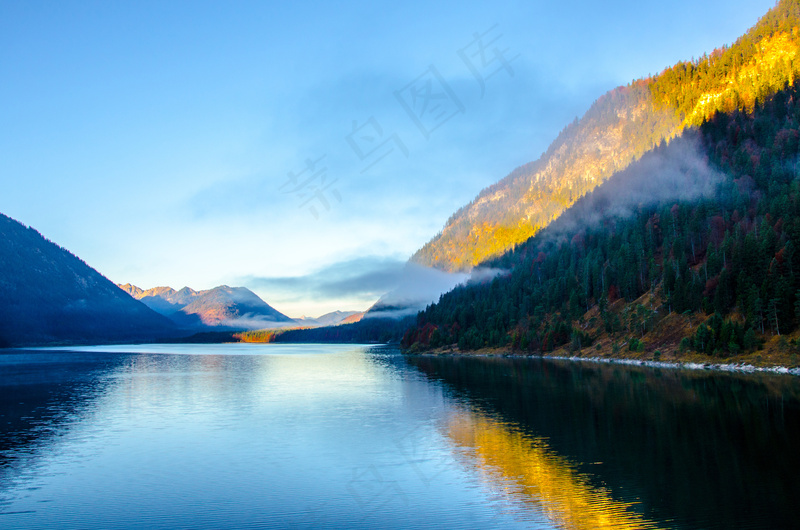 湖光山色图片