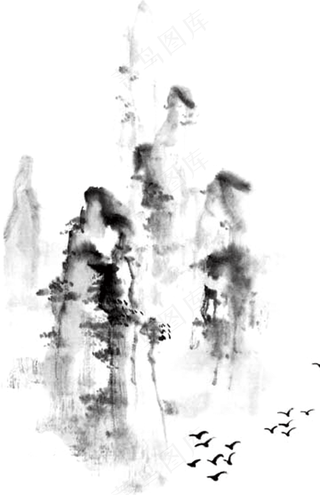 新中式水墨山水画48