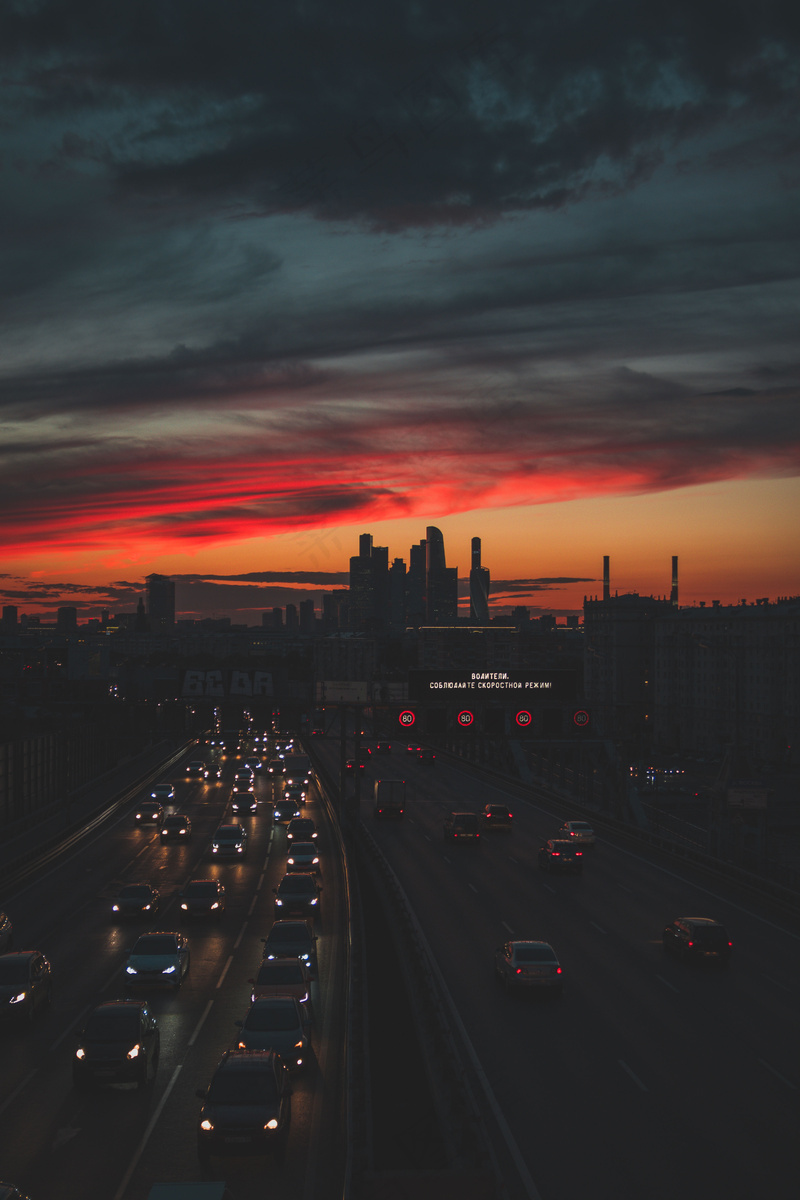 夕阳晚霞图片