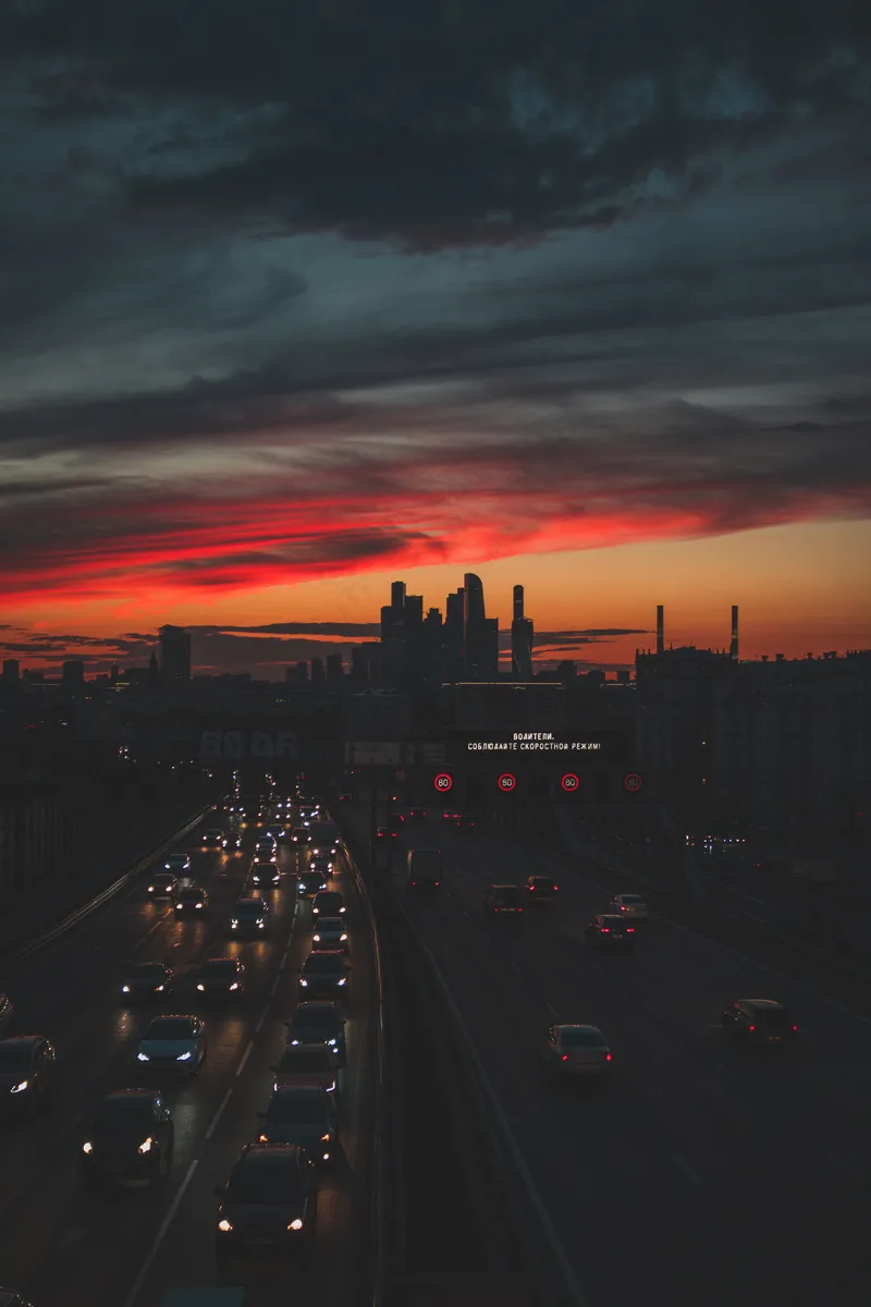 夕阳晚霞图片