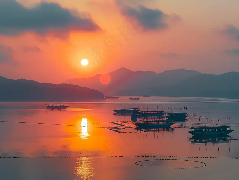 清晨日出朝霞云层摄影图(3696x2784)