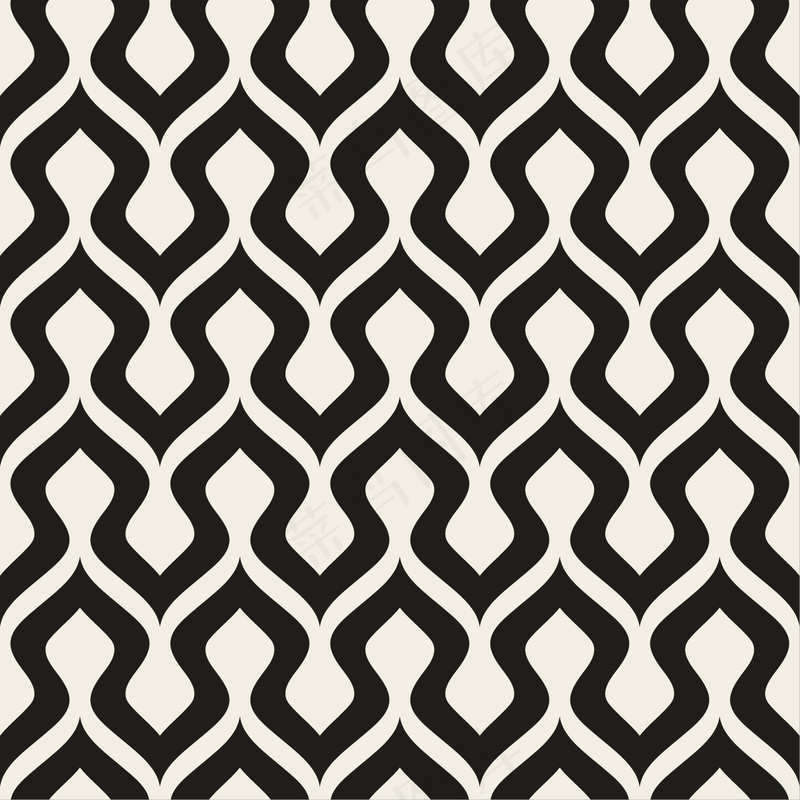 矢量 黑白 简约 多边形 底纹