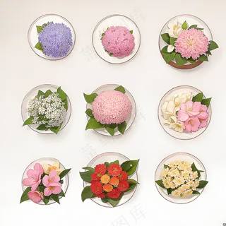 红色黄色粉色玫瑰花免抠素材204