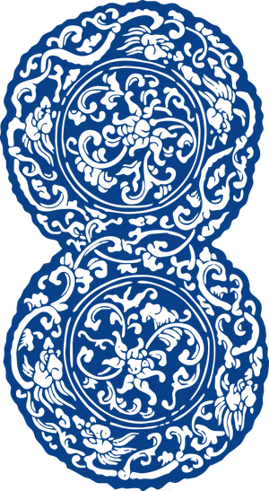 古代青花瓷图案花纹中国风图案祥云纹理传统图腾矢量AI设计素材