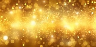 金色闪光颗粒光晕灯光大气耀眼摄影背景图