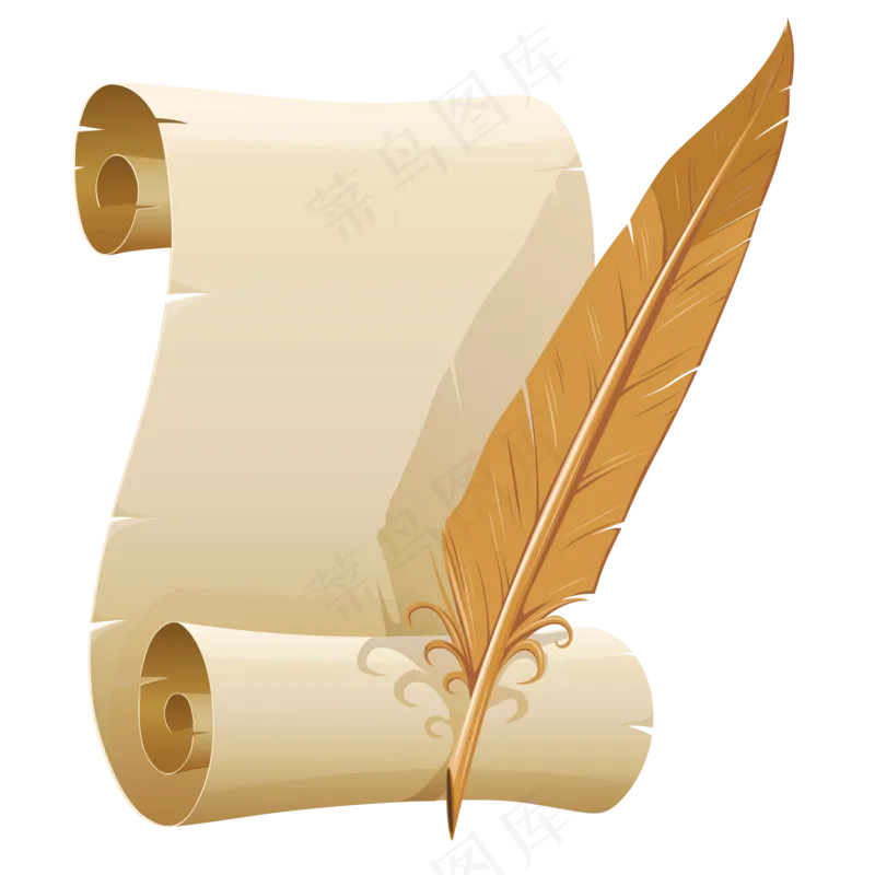 免抠卡通复古信纸