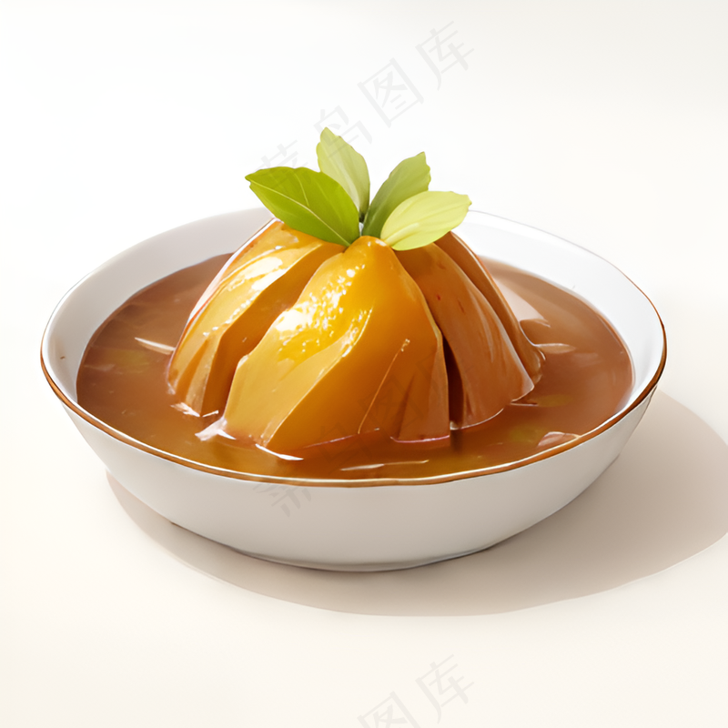 橙色果冻糕点美食西式22