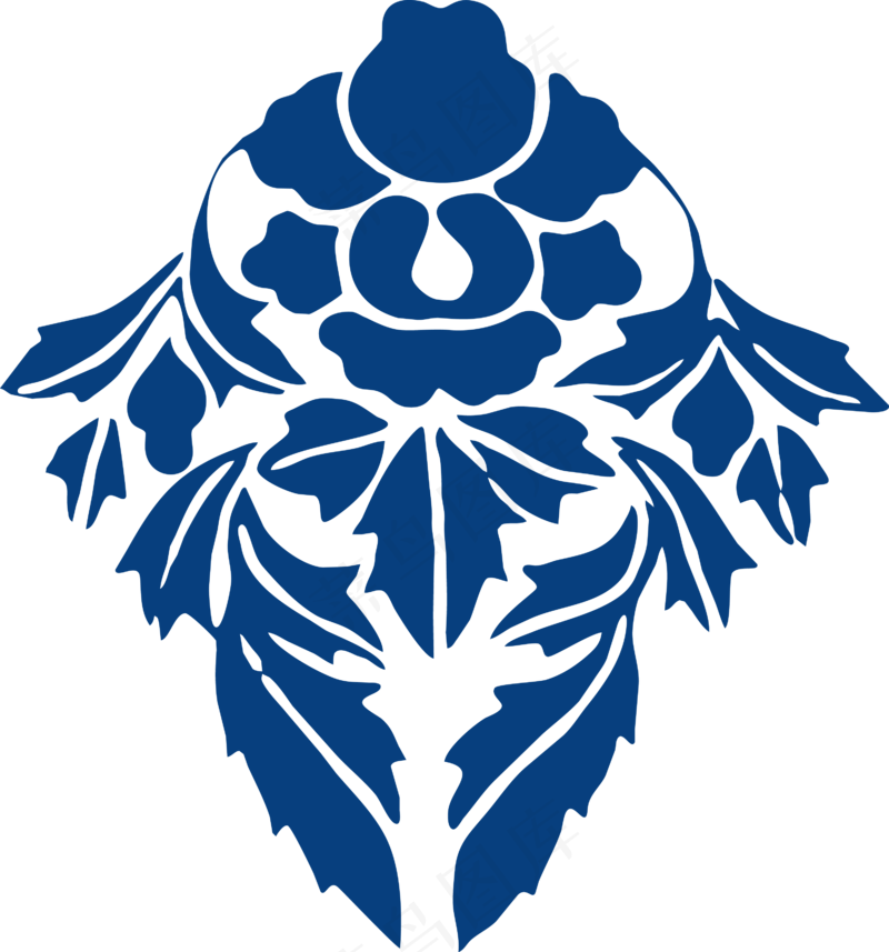 古代青花瓷图案花纹中国风图案祥云纹理传统图腾矢量AI设计PNG免扣素材