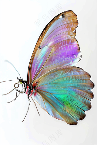 瓢虫七星瓢虫植物春天昆虫摄影图