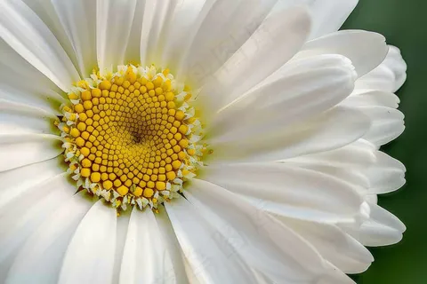 白色雏菊微距摄影图