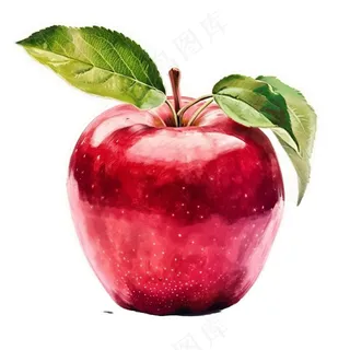 红苹果水果平安夜免抠