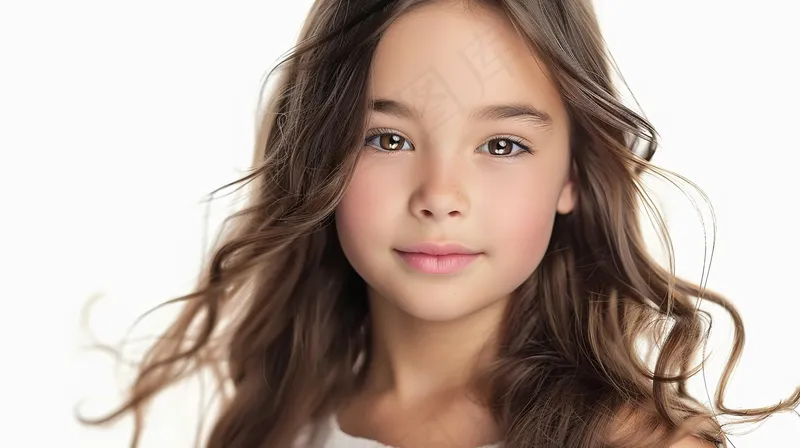 欧美儿童女孩金发人像摄影图(4368x2448)