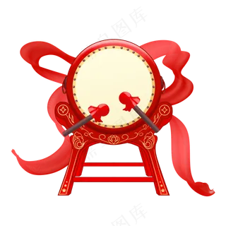 红色新年鼓