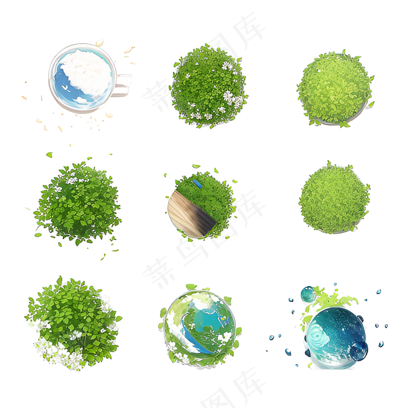 手绘练习小植物花草系列36