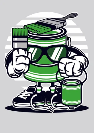 赛博朋克手绘动漫人物 (53)