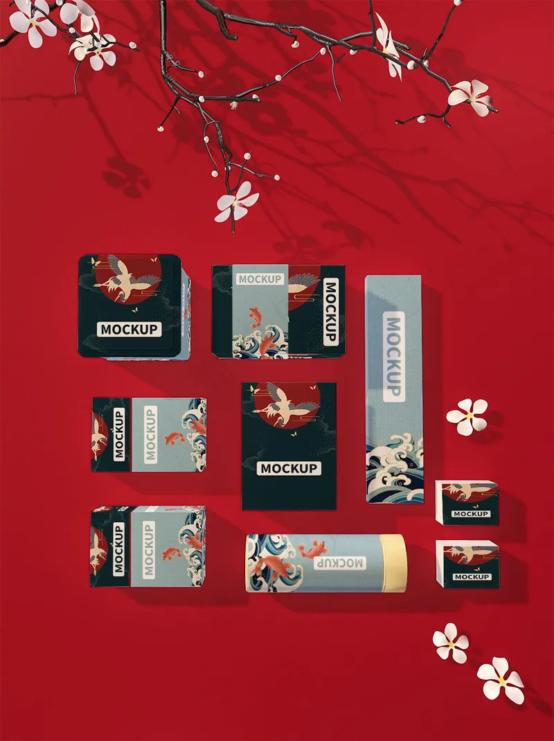 文创vi艺术生活物品样机psd模版下载
