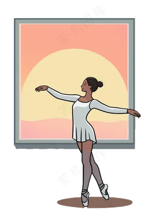 芭蕾舞女孩 免抠透明底 (2)