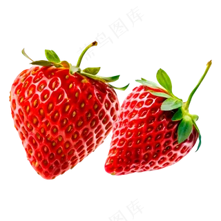 新鲜成熟甜美多汁的草莓