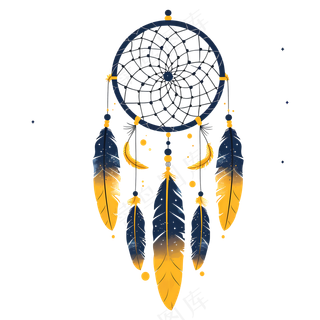 免抠卡通捕梦网