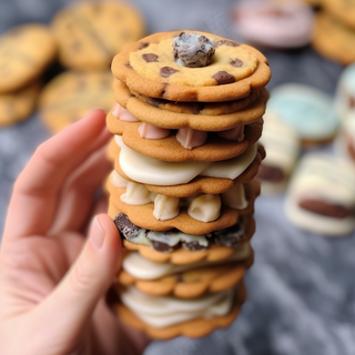 曲奇饼饼干酥脆下午茶美味零食美食摄影图