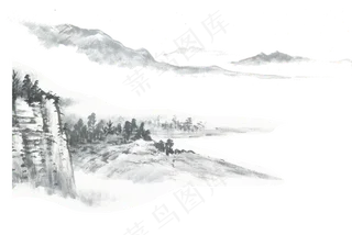 新中式水墨山水画143