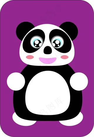 卡通熊猫Ai绘制