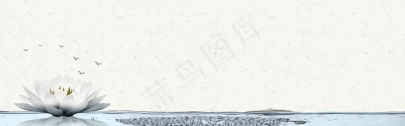 中式水墨PSD分层古风banner模板38psd模版下载