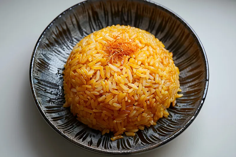 肉松酱汁炒饭美食