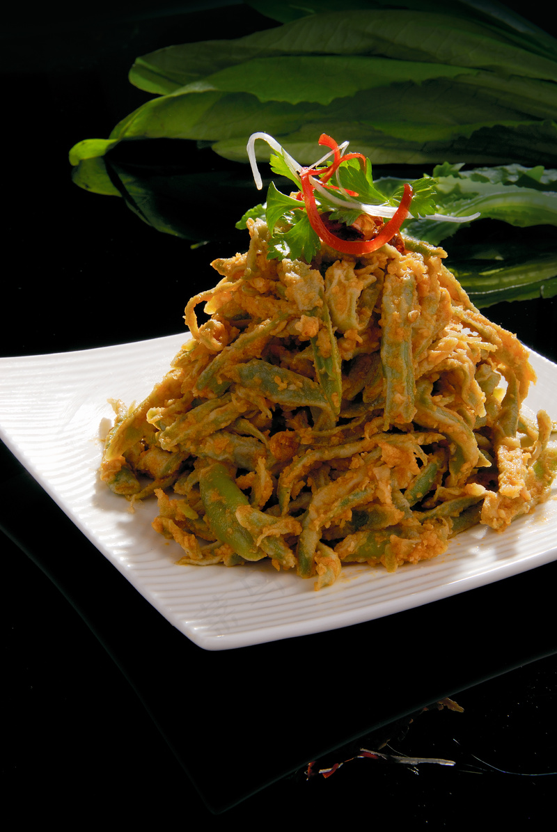 农家蒸豆角  18元