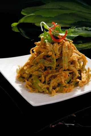 农家蒸豆角  18元