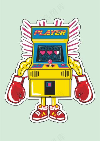 街头游戏机 拳击手套