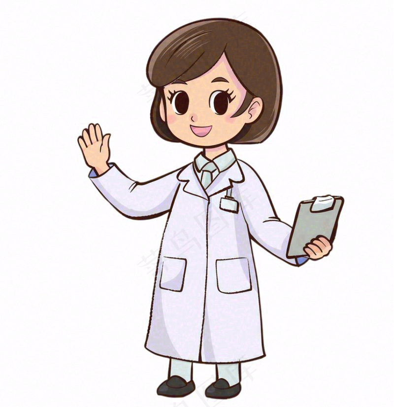 医生医疗医务工作者人物卡通插画免抠