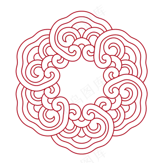 中国风祥云89免扣素材