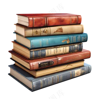 免抠复古风的海外书籍