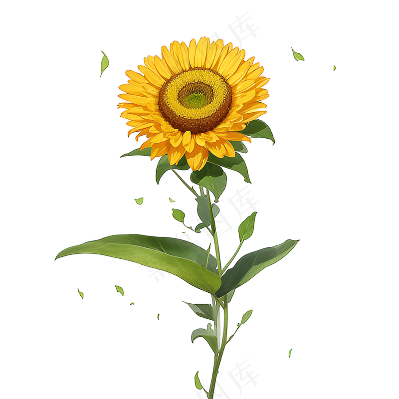 黄色向日葵免抠素材119
