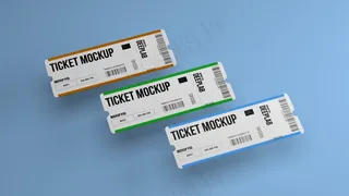 单色背景精致可撕门票正反两面15样机