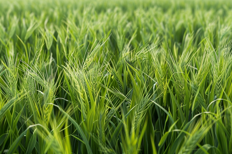 小麦绿色麦穗小满芒种粮食丰收摄影图