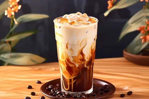 焦糖珍珠奶茶波霸奶茶夏日冰镇饮料摄影图