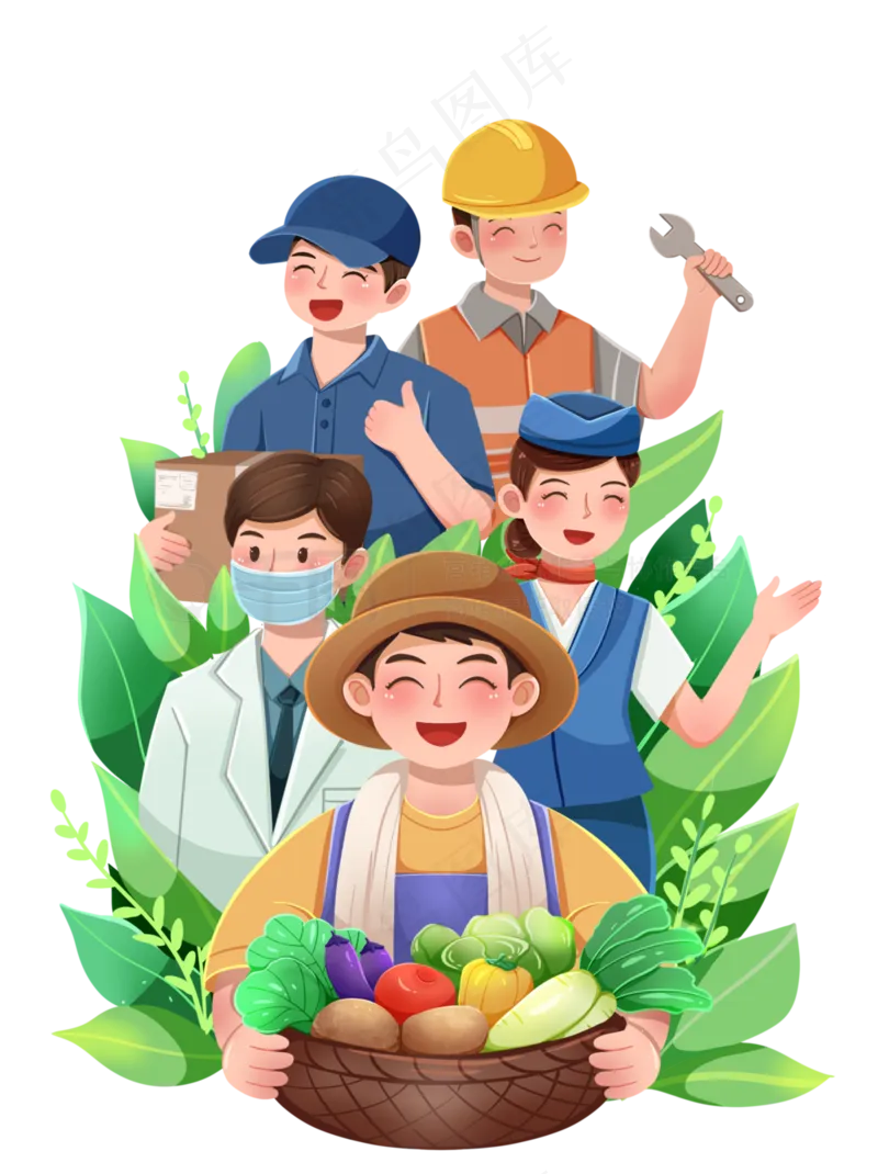 助农插画农村