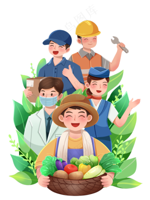 助农插画农村